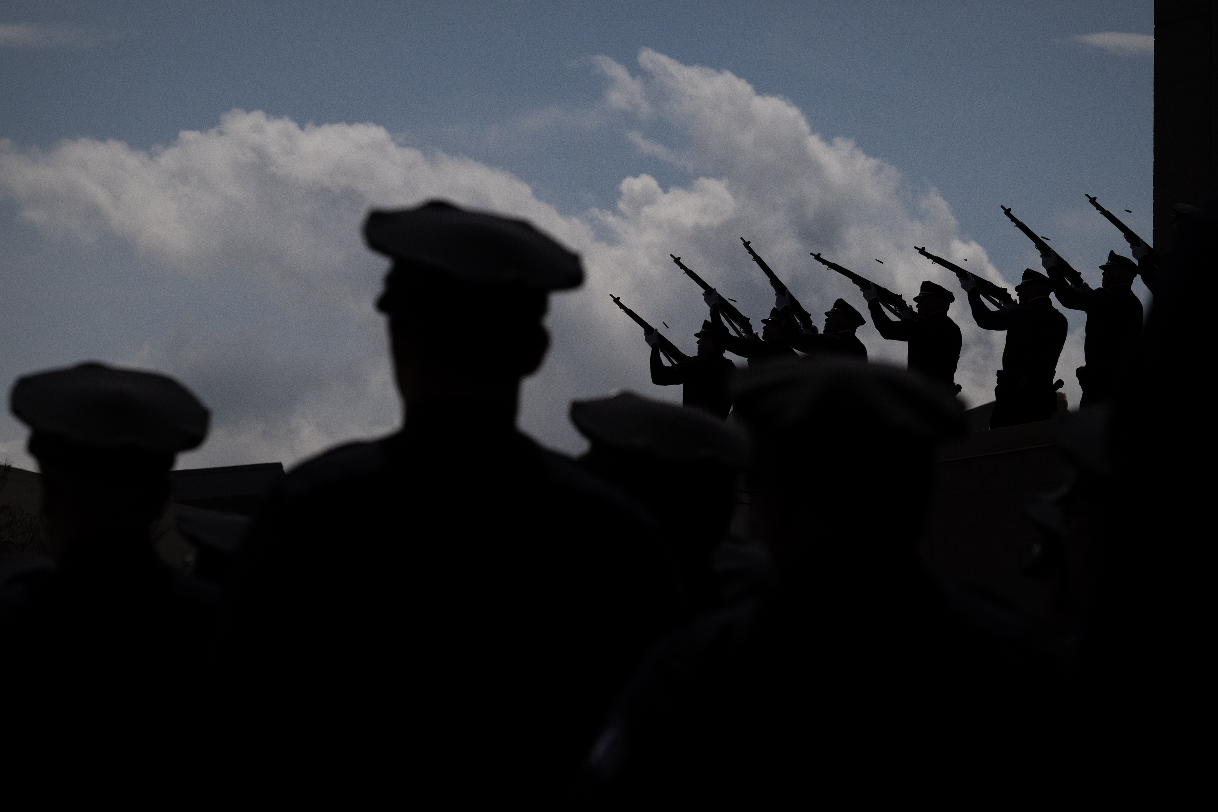 The Denver Police Metro SWAT teat performs a 21 gun salute on Thursday, May 18, 2023, during the Denver Police Department’s annual fallen officers memorial ceremony at the department’s administration building in Denver, Colo. (Timothy Hurst/Denver Gazette) (TimHursttim.hurst@gazette.comhttps://secure.gravatar.com/avatar/aca82bd62b4ee425c598527cd6faa1b1?d=mm&r=g)