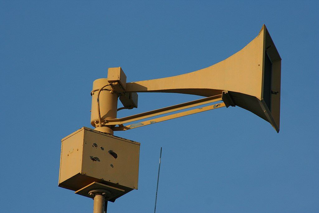 Siren are scheduled to sound throughout Denver and at DIA today during a test of the emergency alert system for the city. (Ben Franske via Wikipedia)