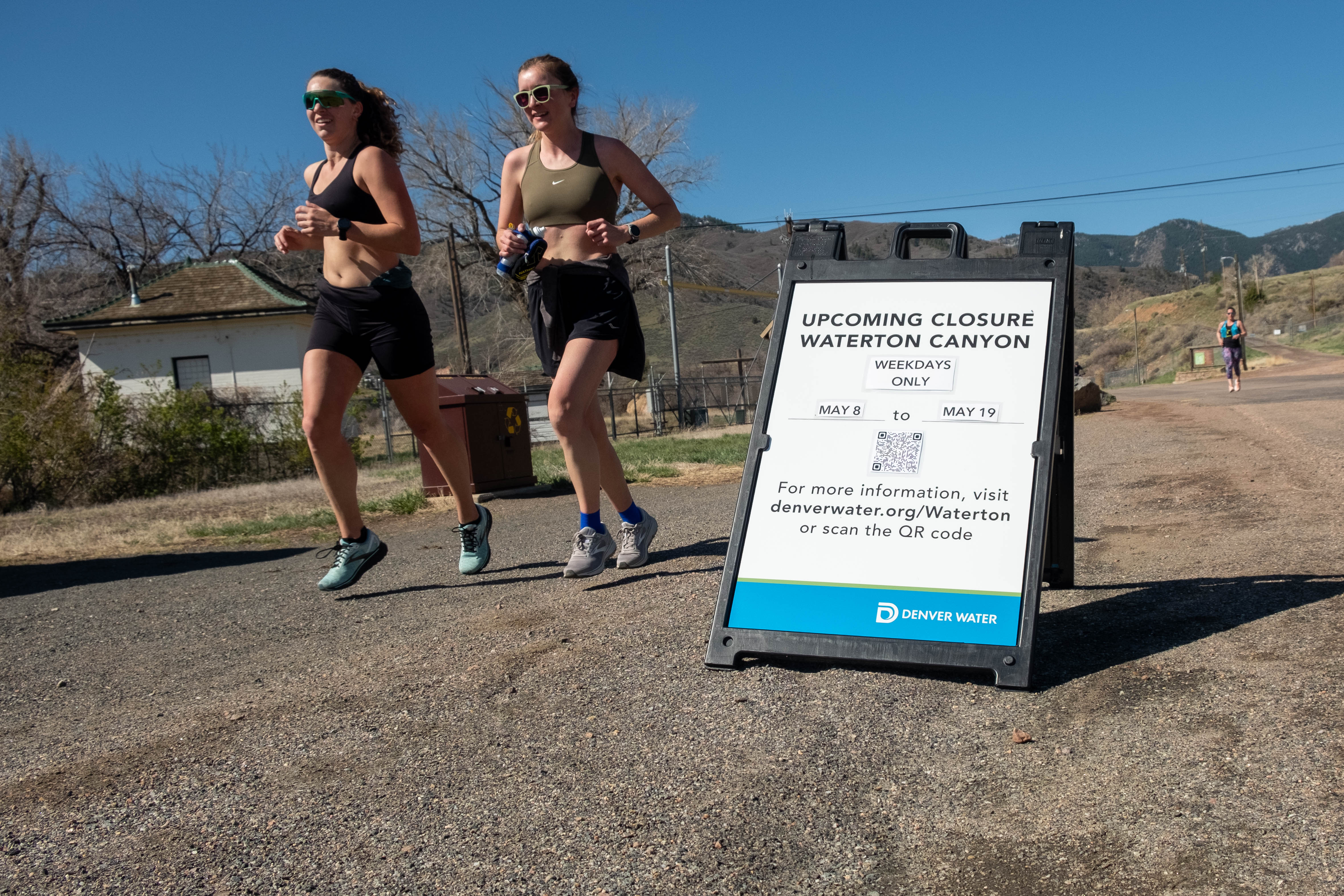 Two runners pass the closure sign Denver Water placed along the Waterton Canyon Trail Saturday, April 29, 2023 in Littleton, Colorado. Waterton Canyon will be closed during week days May 8-12 and 15-19 for annual dusting mitigation. (JonathanIngrahamDigital Strategistjonathan.ingraham@denvergazette.comhttps://denvergazette.com/content/tncms/avatars/c/dd/7f0/cdd7f086-b693-11ec-b373-bba598953eb6.fc0f5608a6f1144f64f080f771bd904d.png)