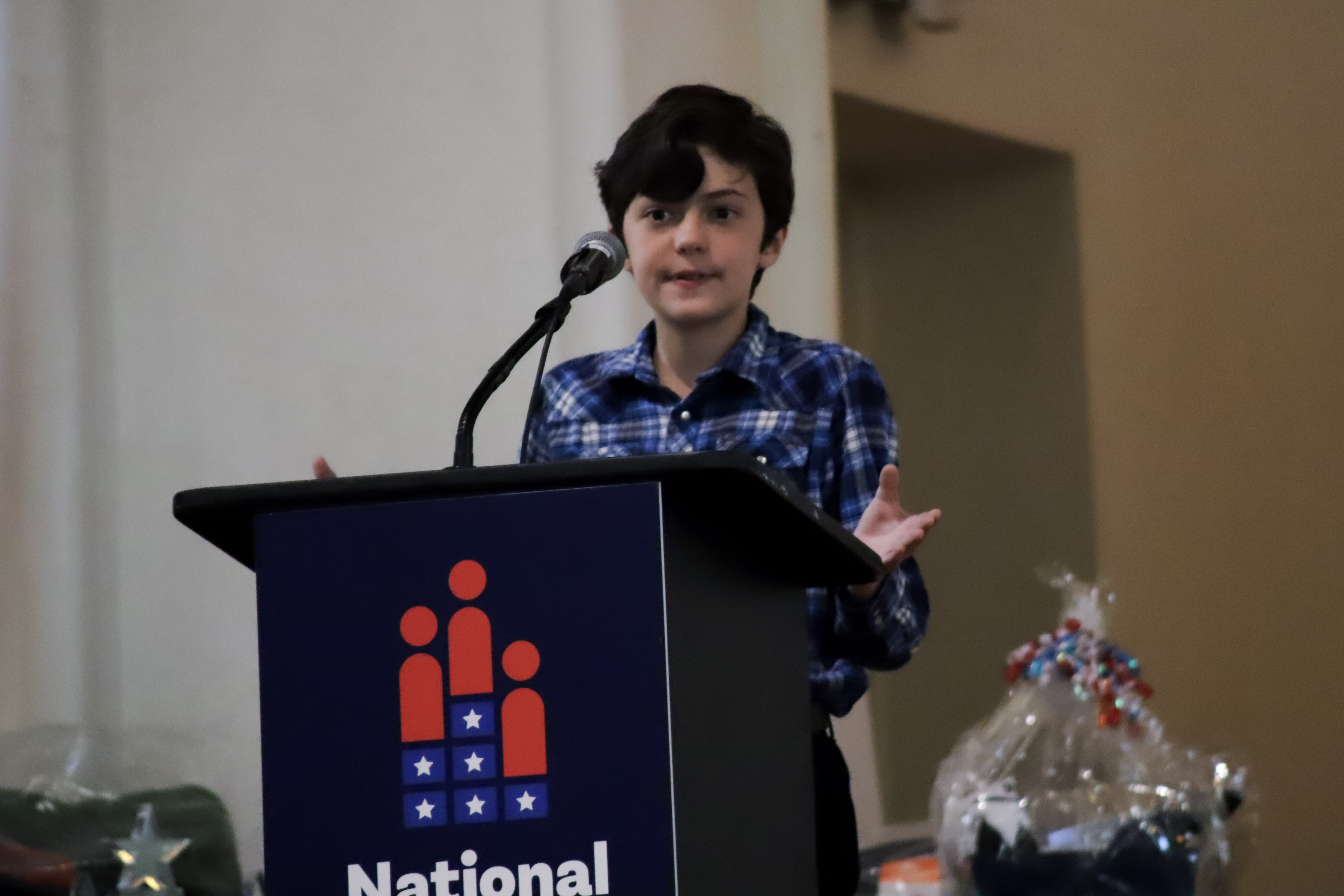 Joseph Drexler presents during the Colorado state Civics Bee Colorado state competition Friday at St. Cajetan’s on the Auraria Campus in Denver. (KylaPearceAurora reporterkyla.pearce@denvergazette.comhttps://denvergazette.com/content/tncms/avatars/2/16/1e5/2161e54a-3f47-11ed-bc0c-ff41892600ae.4fb8f678b9b96eab286c33c5af828fe7.png)