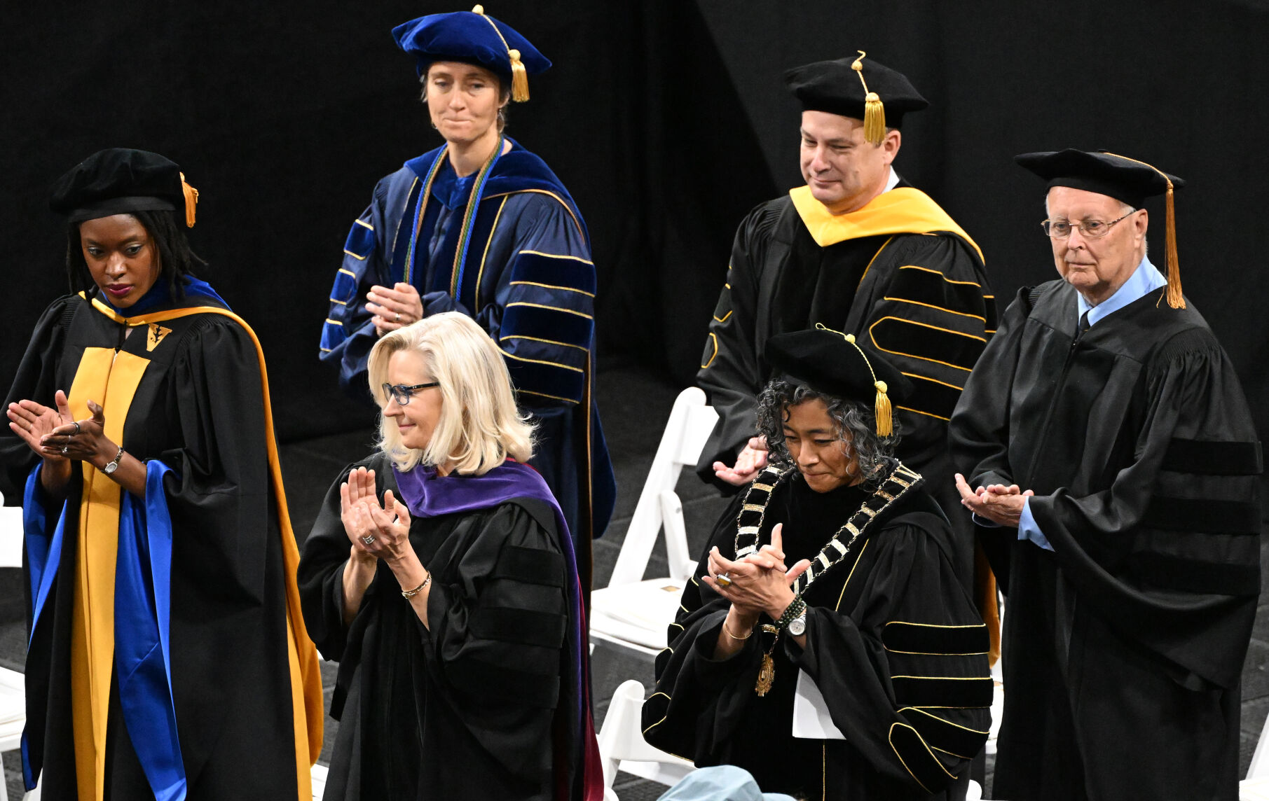 Scenes from the Colorado College Commencement Ceremony at Ed Robson Arena on Sunday, May 28, 2023. (Photo by Jerilee Bennett, The Gazette)