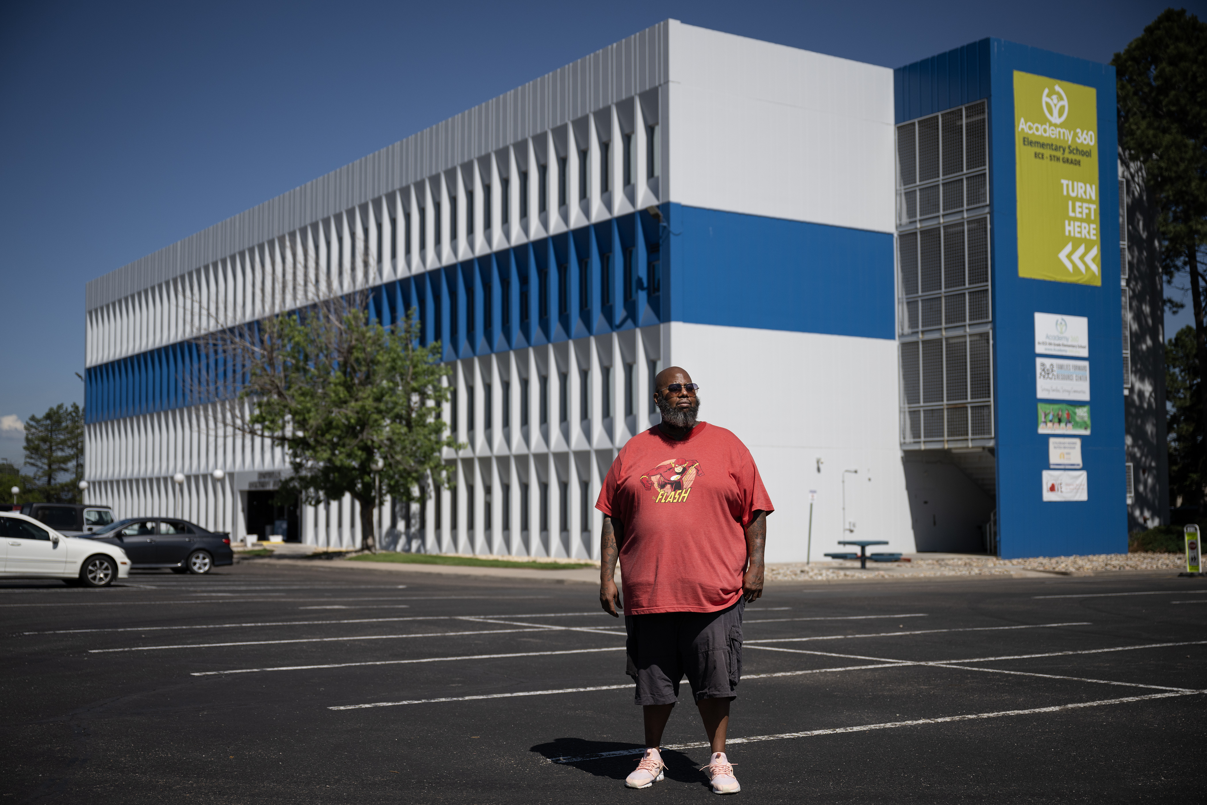 Struggle of Love Foundation secondary youth violence prevention specialist ​Jason McBride stands for a portrait in front of the Northfield Business Center, where the foundation offices are located, on Tuesday, June 6, 2023, in Denver. (Timothy Hurst/Denver Gazette) (TimHursttim.hurst@gazette.comhttps://secure.gravatar.com/avatar/aca82bd62b4ee425c598527cd6faa1b1?d=mm&r=g)