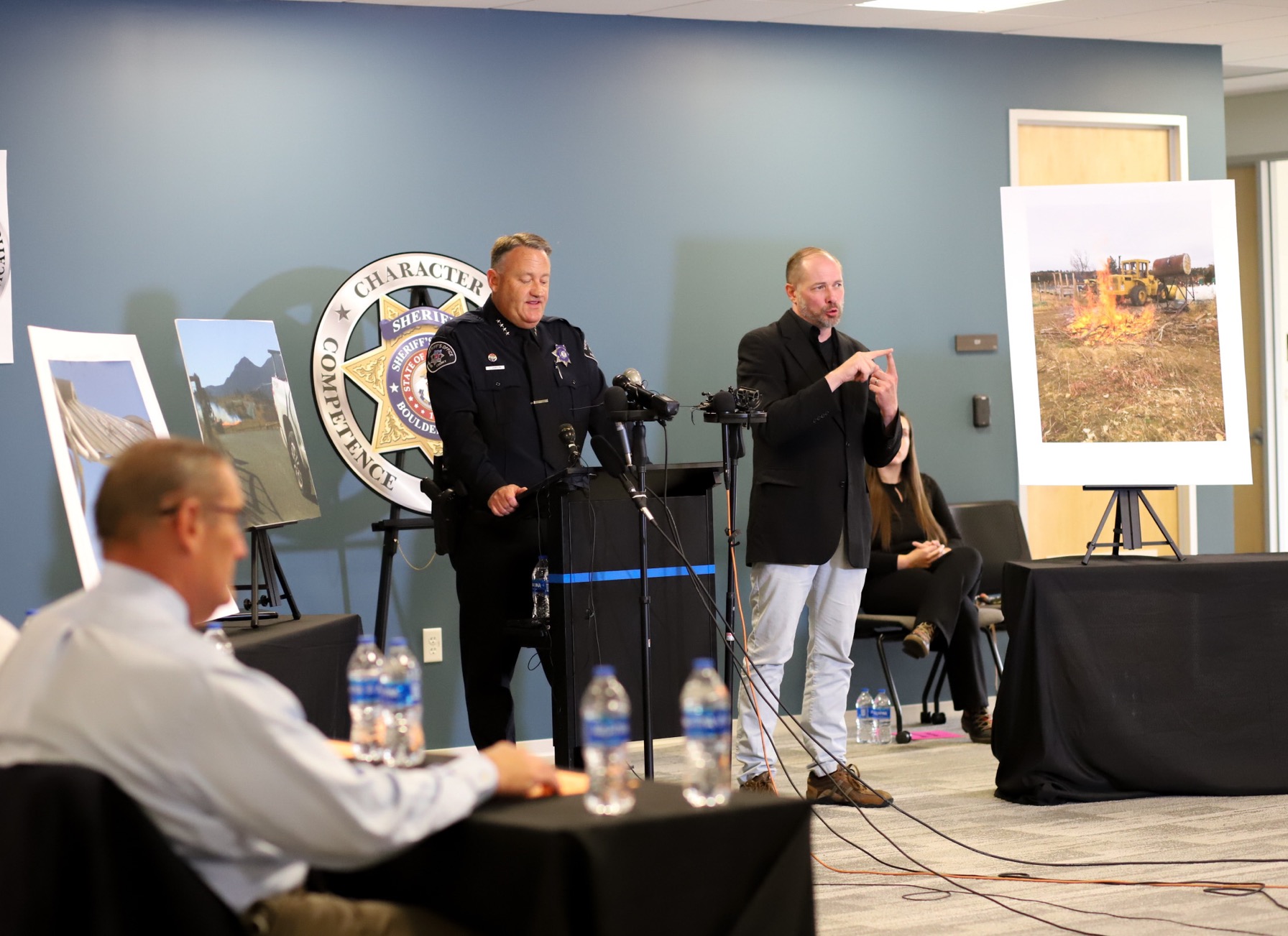 FILE PHOTO: Boulder County Sheriff Curtis Johnson announces the cause of the Marshall Fire at a news conference on June 8, 2023. (KylaPearceAurora reporterkyla.pearce@denvergazette.comhttps://denvergazette.com/content/tncms/avatars/2/16/1e5/2161e54a-3f47-11ed-bc0c-ff41892600ae.4fb8f678b9b96eab286c33c5af828fe7.png)