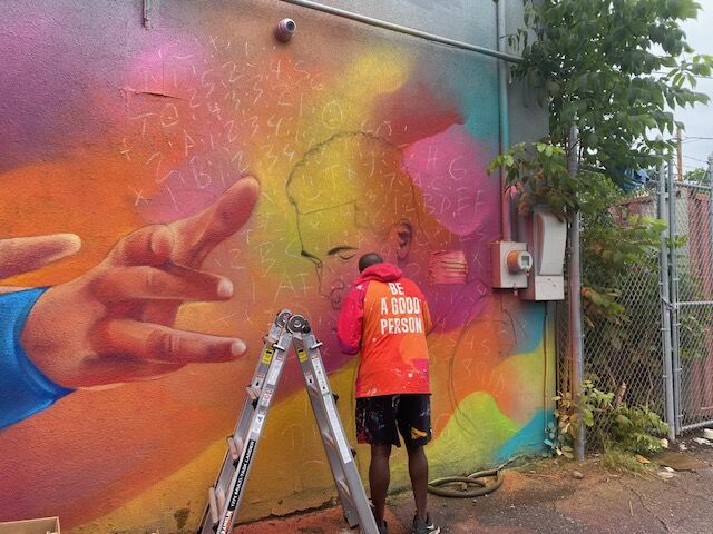 Detour, aka Thomas Evans, paints his latest Nugget, Michael Porter Jr., on a mural on the north side of Colfax Avenue and Race Street downtown Denver. (CarolMcKinleyDenver Enterprise Reportercarol.mckinley@gazette.comhttps://denvergazette.com/content/tncms/avatars/5/c3/a0f/5c3a0fbe-1007-11ec-9e18-b7f42cfa4b0f.9565a0ce58866e86bcf18260621c2a46.png)