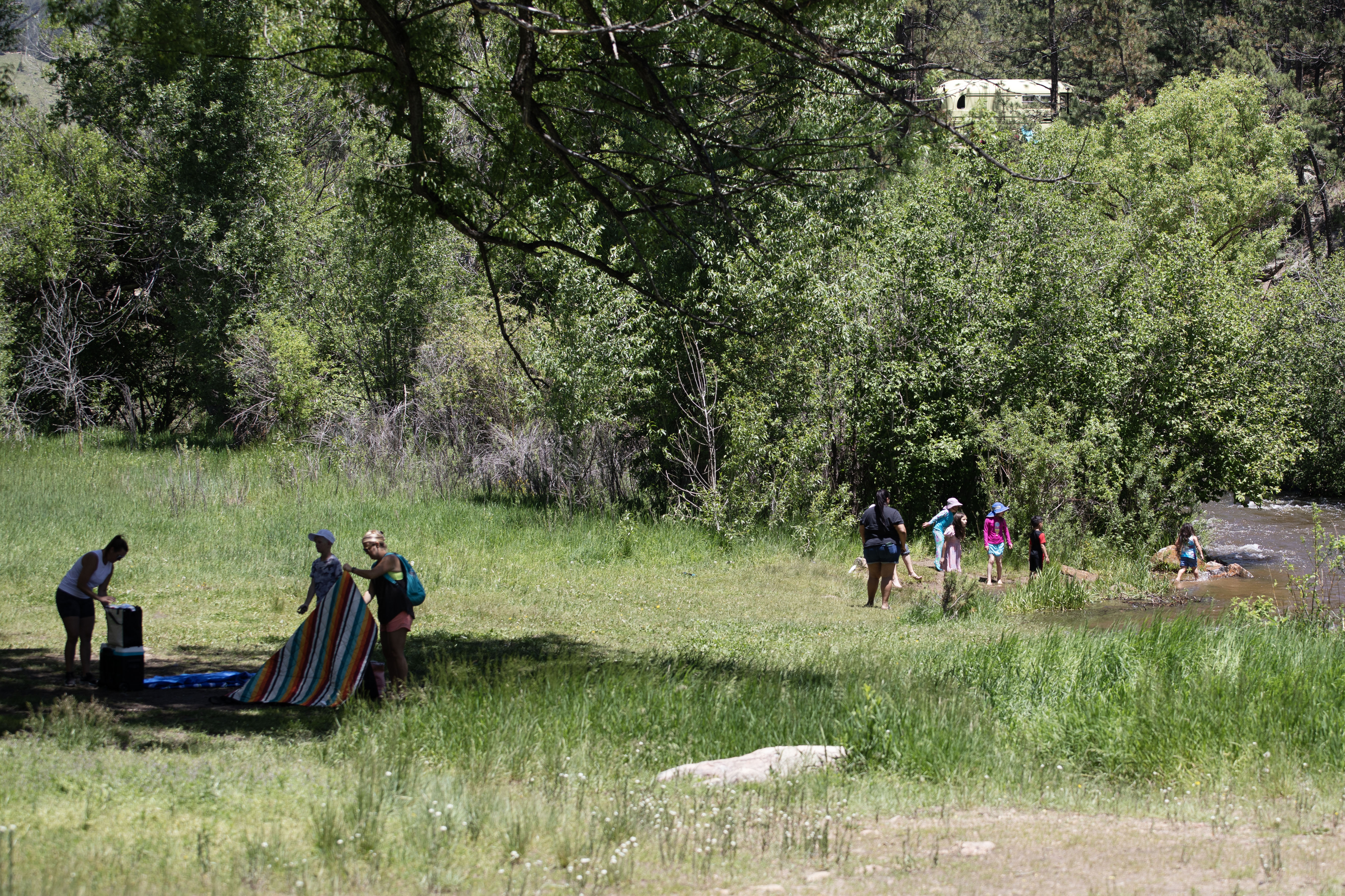 Parkgoers utilize the creek and shade in O'Fallon Park in Jefferson County on June 20, 2023. The city of Denver is naming a trail at the park after longtime guide Winston K. Walker. (TomHellauerMultimedia Producertom.hellauer@denvergazette.comhttps://denvergazette.com/content/tncms/avatars/f/9e/622/f9e6228a-3b6b-11ed-bf10-fbb71fa8e421.f54b911252c540f1d61709edc4727a39.png)