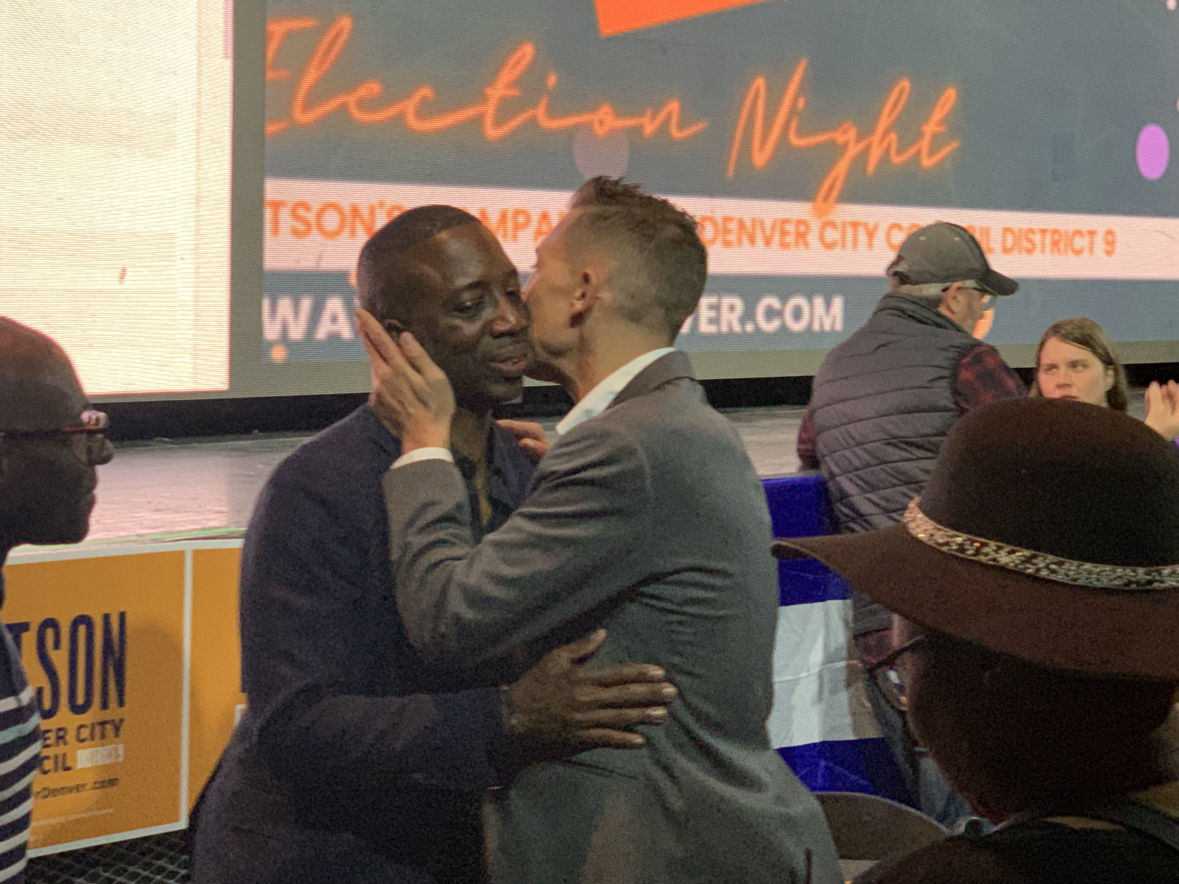 Denver City Councilman-elect Darrell Watson is congratulated by an attendee at his watch party Tuesday night at Tracks nightclub in RiNo. (DennisHuspeniCity Editordennis.huspeni@gazette.comhttps://denvergazette.com/content/tncms/avatars/c/5a/fbd/c5afbd32-5030-11eb-bdef-030d9de52a9e.779683cee495ffe64766291c251a8894.png)