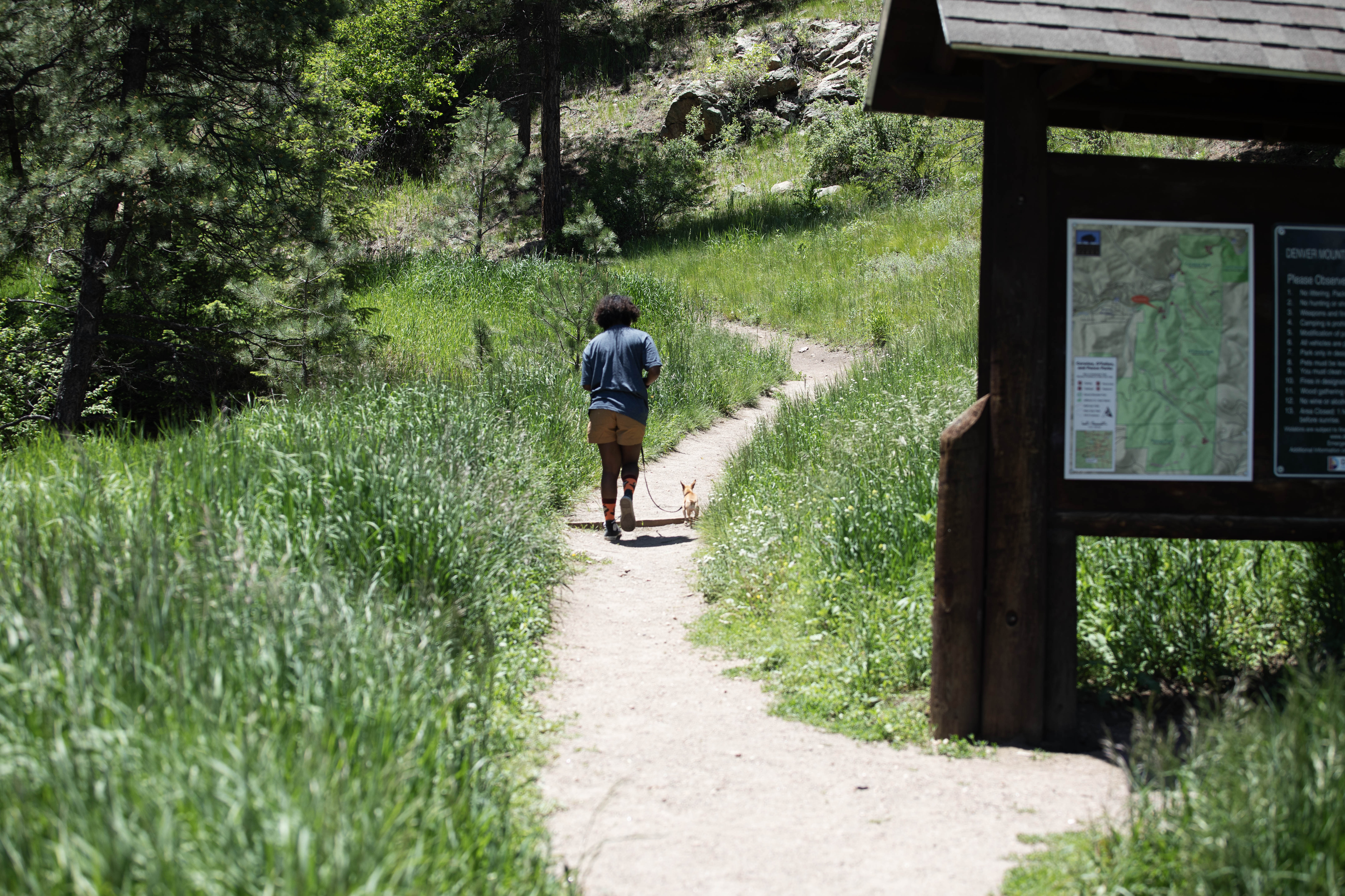 A hiker begins up the West Ridge Trail in O'Fallon Park on June 20, 2023. The city of Denver is naming a trail at the park after longtime guide Winston K. Walker. (TomHellauerMultimedia Producertom.hellauer@denvergazette.comhttps://denvergazette.com/content/tncms/avatars/f/9e/622/f9e6228a-3b6b-11ed-bf10-fbb71fa8e421.f54b911252c540f1d61709edc4727a39.png)