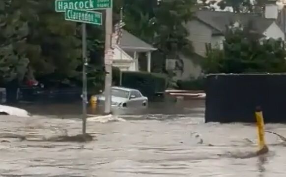 Street flooding in Colorado Springs