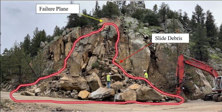Colorado Highway 7 opened after rock slide