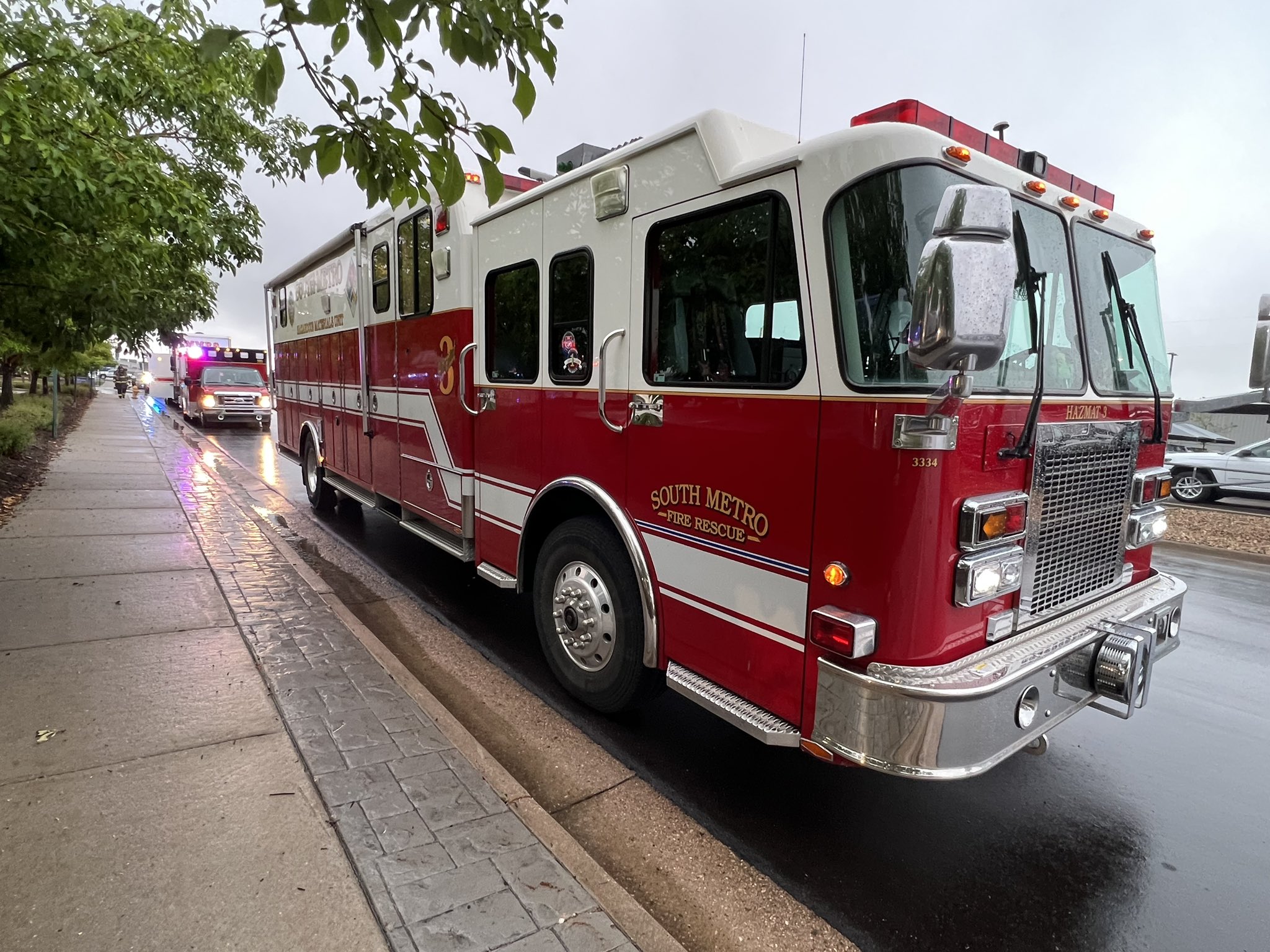 Hazmat investigation, sinkhole close Arapahoe Road 2 miles apart