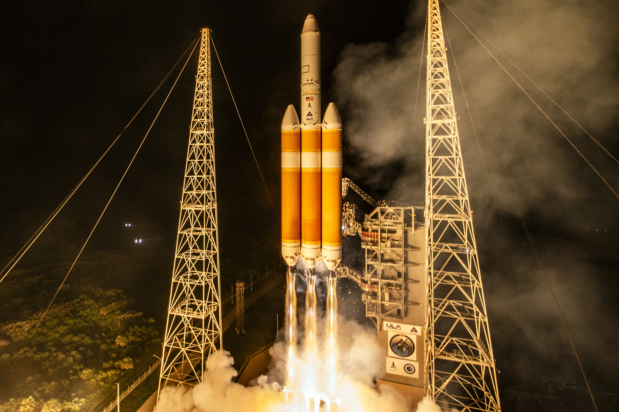 A United Launch Alliance (ULA) Delta IV Heavy rocket carrying a key national security mission successfully launched from Canaveral Space Force Station in Florida early Thursday morning. (Courtesy of United Launch Alliance)