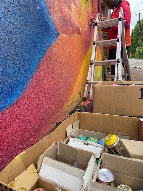 Detour's brings dozens of colors of spray paint and meticulously draws in the fine features of his profiles. This is a Nuggets mural at Colfax Avenue and Race Street. (CarolMcKinleyDenver Enterprise Reportercarol.mckinley@gazette.comhttps://denvergazette.com/content/tncms/avatars/5/c3/a0f/5c3a0fbe-1007-11ec-9e18-b7f42cfa4b0f.9565a0ce58866e86bcf18260621c2a46.png)