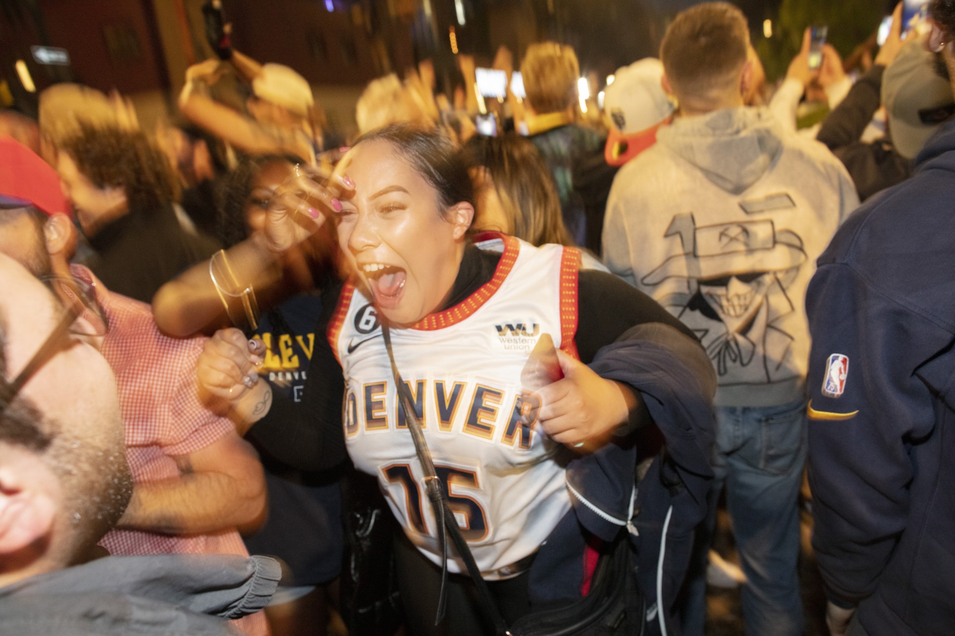 Denver fans were ecstatic after the Nuggets won their first national championship. (Bear Gutierrez/Special to The Denver Gazette)