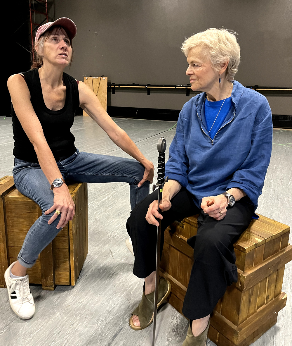 Director Carolyn Howarth, left, and actor Ellen McLaughlin immediately agreed that McLaughlin should play King Lear as a man. (Courtesy Colorado Shakespeare Festival)