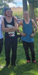 Brothers Blake (left) and Damon Lucas were shot and killed in a road rage incident on I-25 June 13. (Courtesy of Amber Rivera)