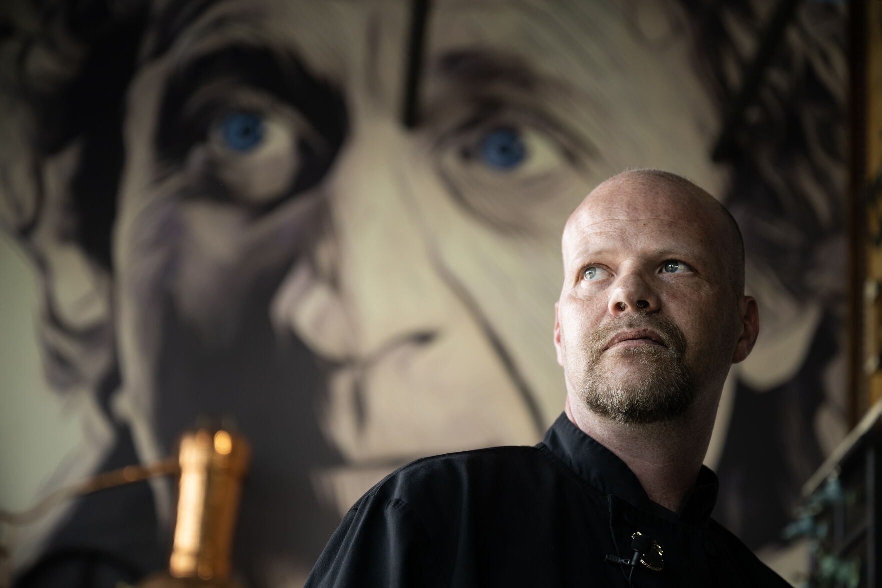 Owner and chef Ian Kleinman stands for a portrait in front of a large mural of Gene Wilder, the actor that played Willy Wonka, on Friday, June 2, 2023, at The Inventing Room in Denver. (Timothy Hurst/Denver Gazette) (TimHursttim.hurst@gazette.comhttps://secure.gravatar.com/avatar/aca82bd62b4ee425c598527cd6faa1b1?d=mm&r=g)