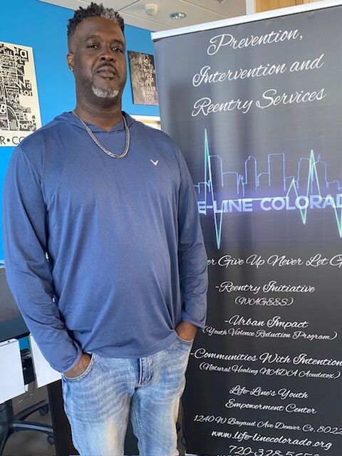 Tyrone Hill was a mentor with Lifeline's mentor program called Urban Initiatives for two years. An ex-convict himself, he recently started a job with another arm of Lifeline counseling parolees. Lifeline is a non-profit dedicated to finding solutions to community youth violence. (Carol McKinley)