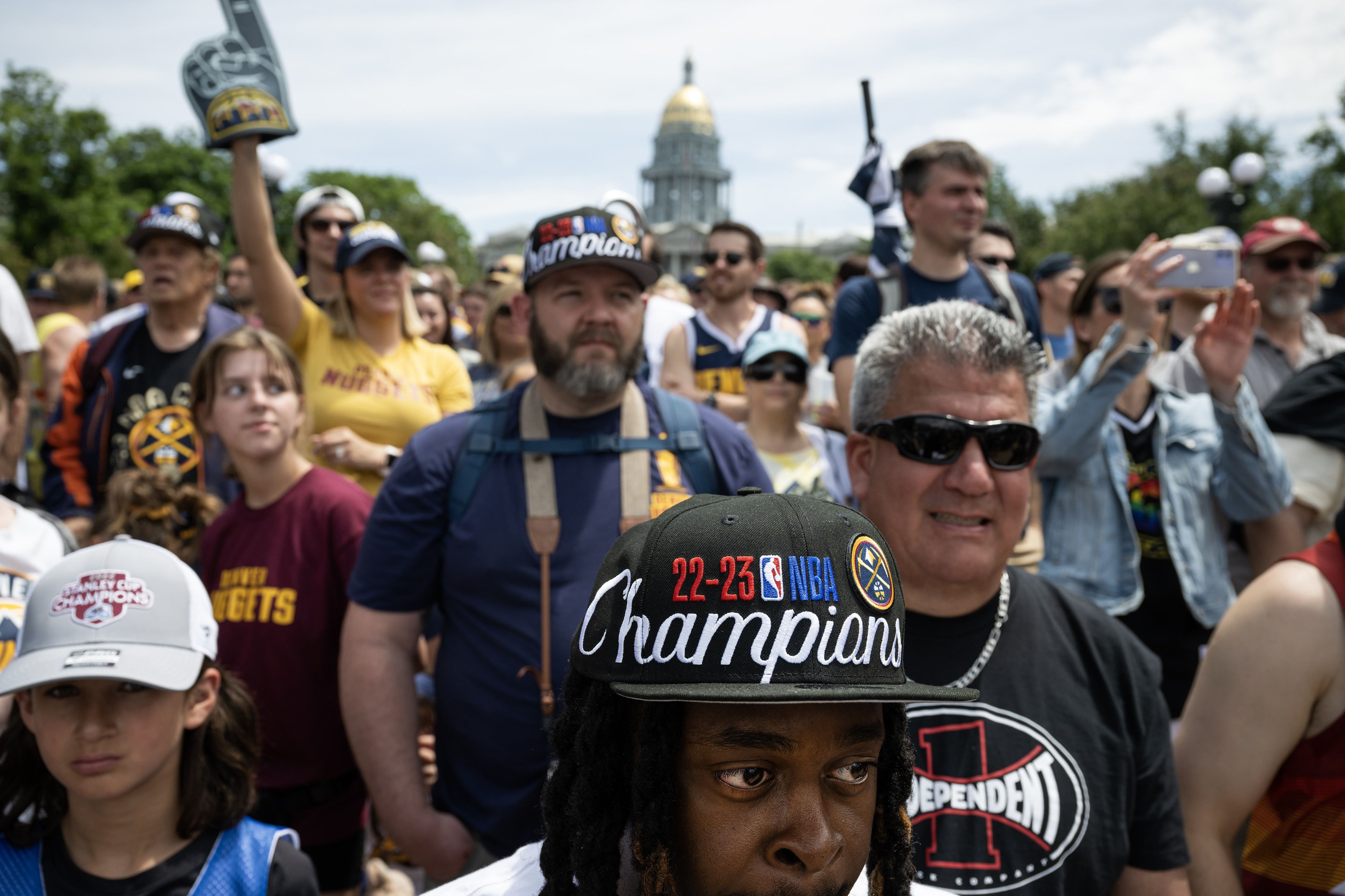Todd Thurman stands for a photo during the rally in Civic Center Park after the Denver Nuggets 2023 Champions Parade on Thursday, June 15, 2023, in Denver. (Timothy Hurst/Denver Gazette) (TimHursttim.hurst@gazette.comhttps://secure.gravatar.com/avatar/aca82bd62b4ee425c598527cd6faa1b1?d=mm&r=g)