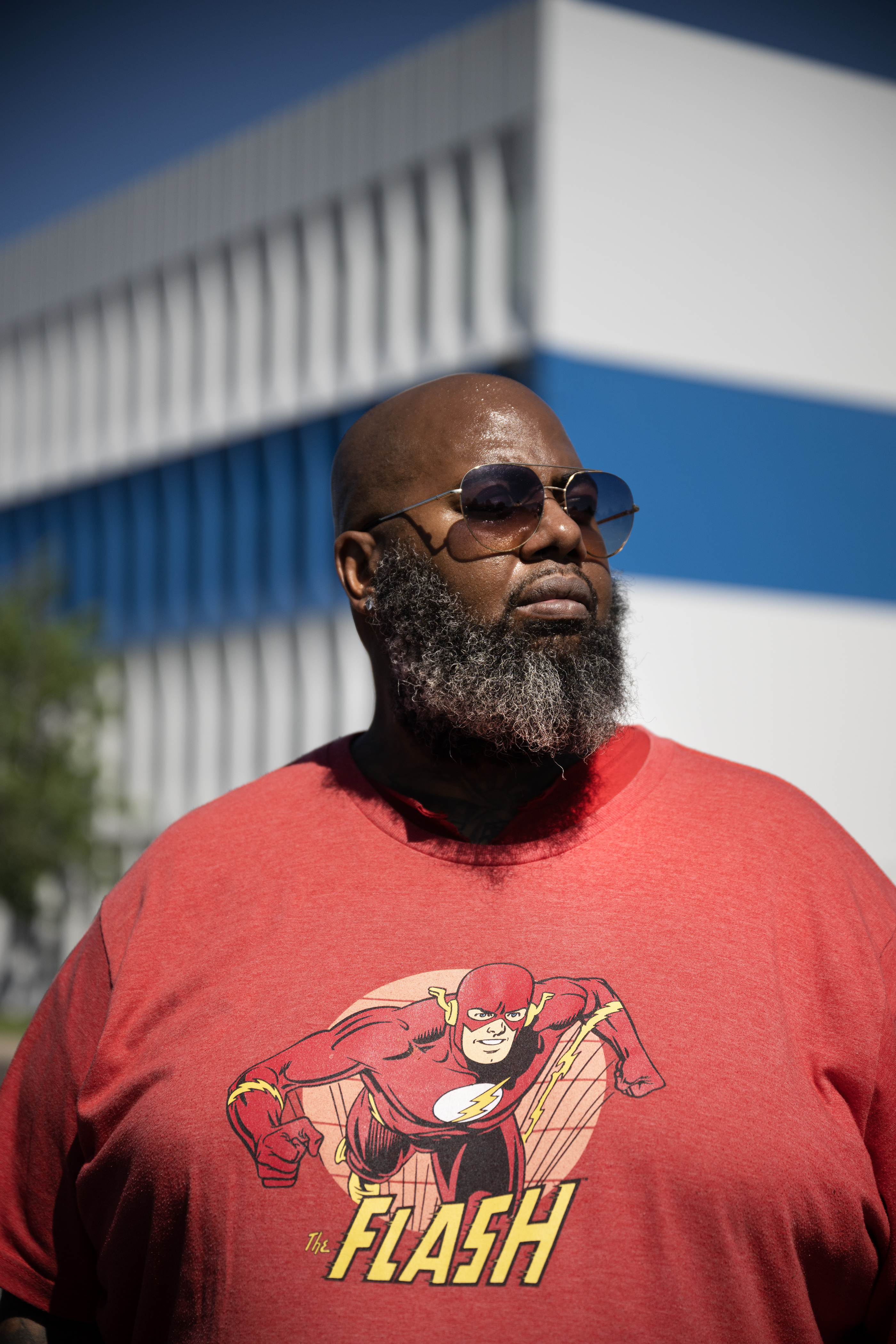 Struggle of Love Foundation secondary youth violence prevention specialist ​Jason McBride stands for a portrait in front of the Northfield Business Center, where the foundation offices are located, on Tuesday, June 6, 2023, in Denver. (Timothy Hurst/Denver Gazette) (TimHursttim.hurst@gazette.comhttps://secure.gravatar.com/avatar/aca82bd62b4ee425c598527cd6faa1b1?d=mm&r=g)