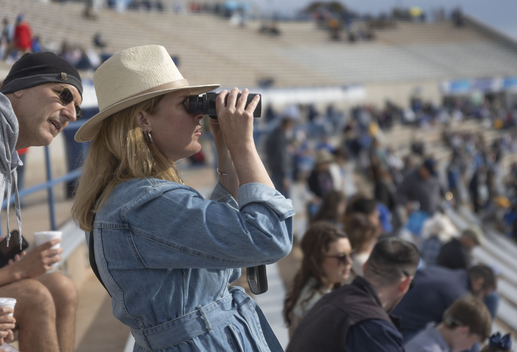 Graduating cadets’ friends and families file into Falcon Stadium and get ready for the U.S. Air Force Academy Class of 2023 Graduation on the U.S. Air Force Academy campus in Colorado Springs, Co., on Thursday, June 1, 2023. (GabiBroekemaPhoto Interngabi.broekema@gazette.comhttps://secure.gravatar.com/avatar/9aa2a13da1acfaa50410cb37bf21fdb1?d=mm&r=g)