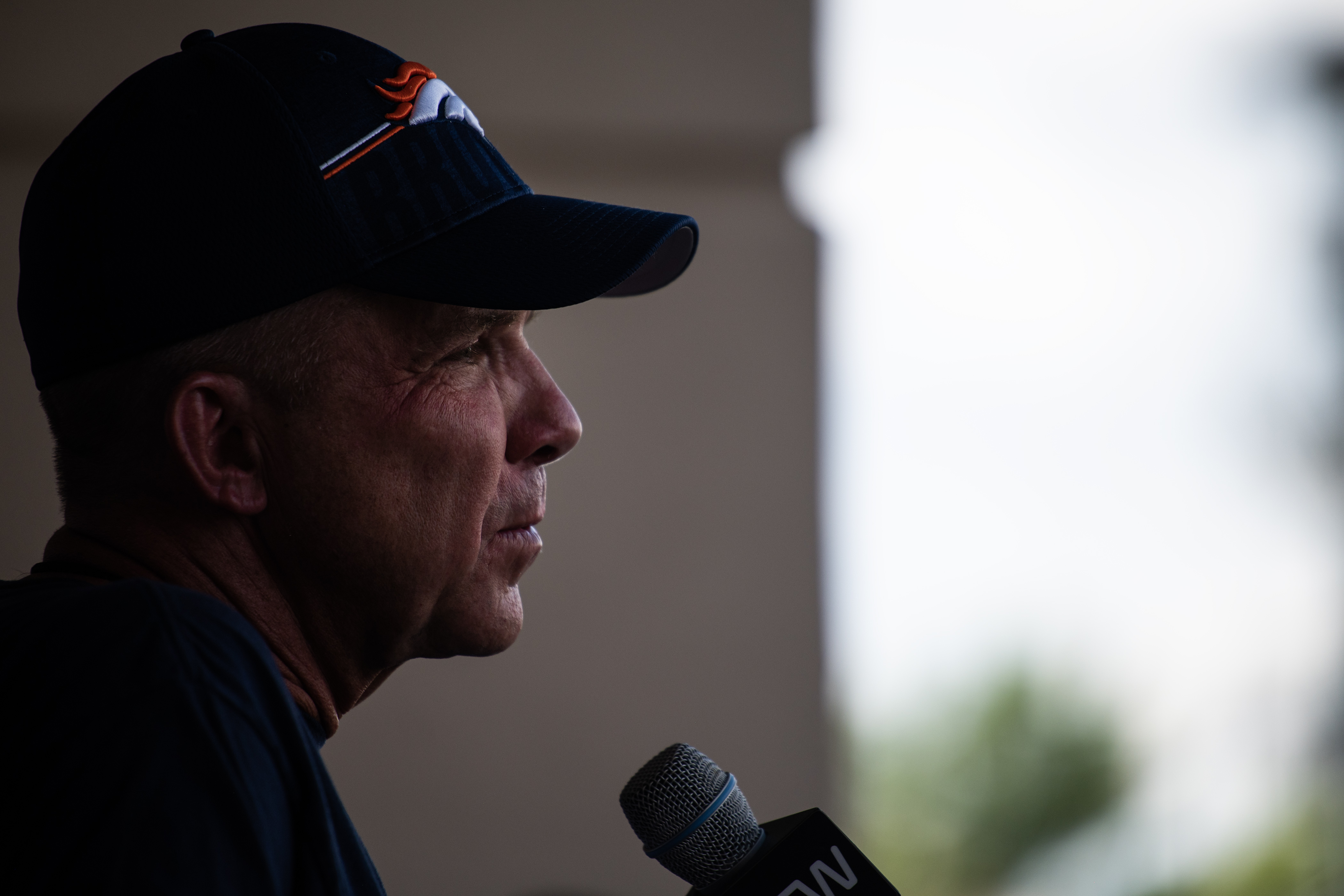 Denver Broncos head coach Sean Payton talks with media after training camp on Friday, July 28, 2023, at the Centura Health Training Center in Centennial, Colo. (Timothy Hurst/Denver Gazette) (TimHursttim.hurst@gazette.comhttps://secure.gravatar.com/avatar/aca82bd62b4ee425c598527cd6faa1b1?d=mm&r=g)
