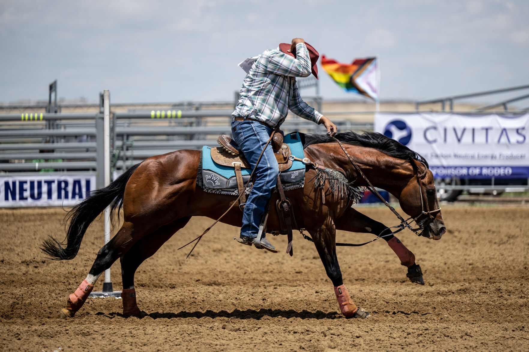 Scenes from the 40th Rocky Mountain Regional Rodeo held by the Colorado Gay Rodeo Association at the Arapahoe County Fairgrounds on Saturday, July 8, 2023. (Parker Seibold, The Gazette) (Parker Seibold)
