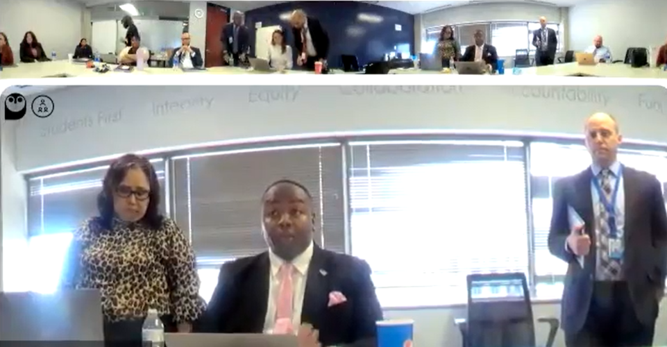 DPS board members discuss policy change in executive session