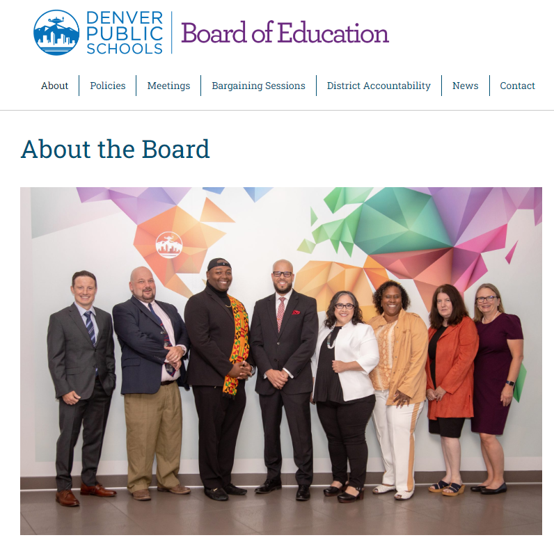 Members of the Denver Public Schools Board of Education (PHOTO: DPS website) (Courtesy: Denver Public Schools)