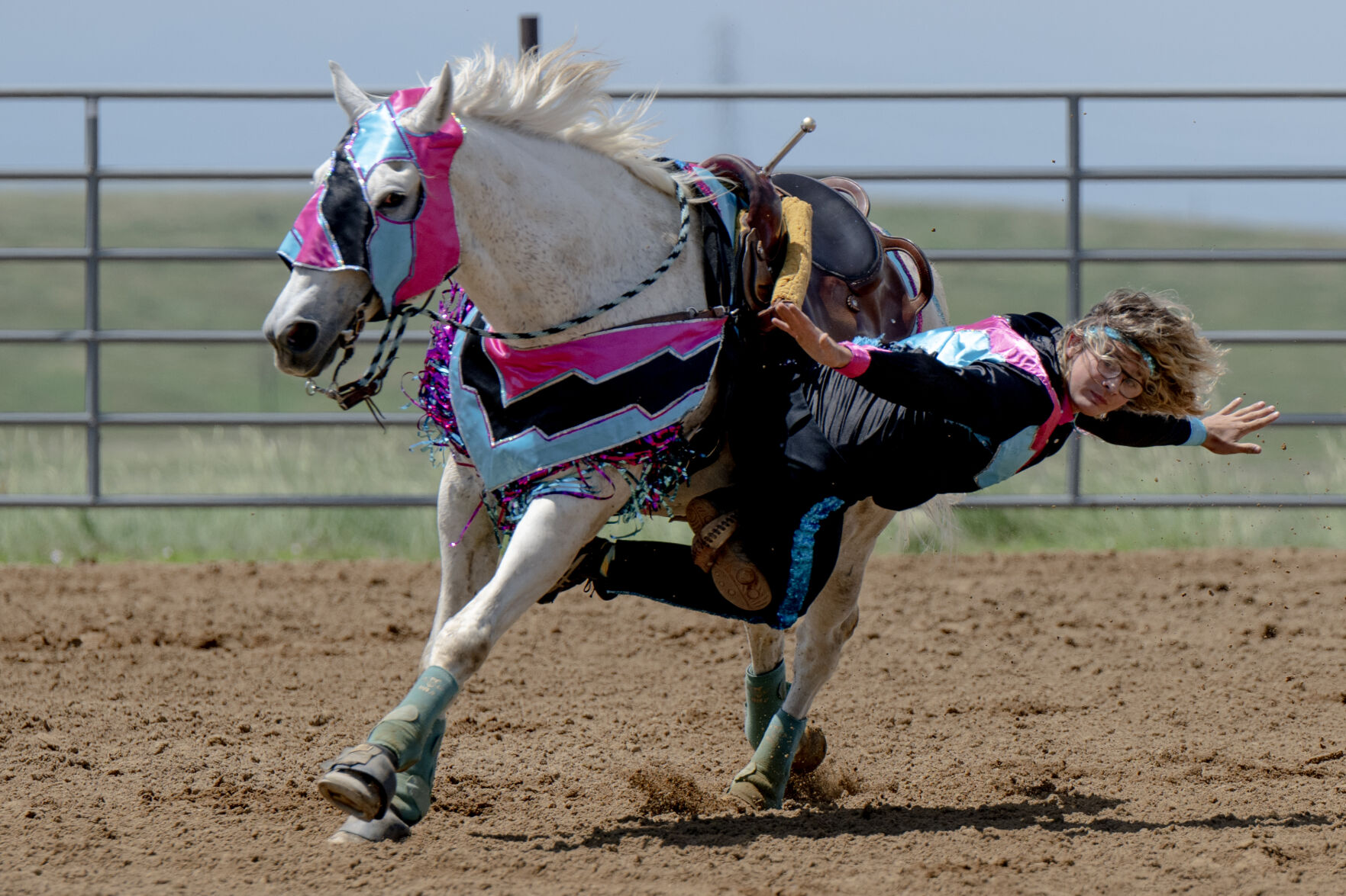 Scenes from the 40th Rocky Mountain Regional Rodeo held by the Colorado Gay Rodeo Association at the Arapahoe County Fairgrounds on Saturday, July 8, 2023. (Parker Seibold, The Gazette) (Parker Seibold)