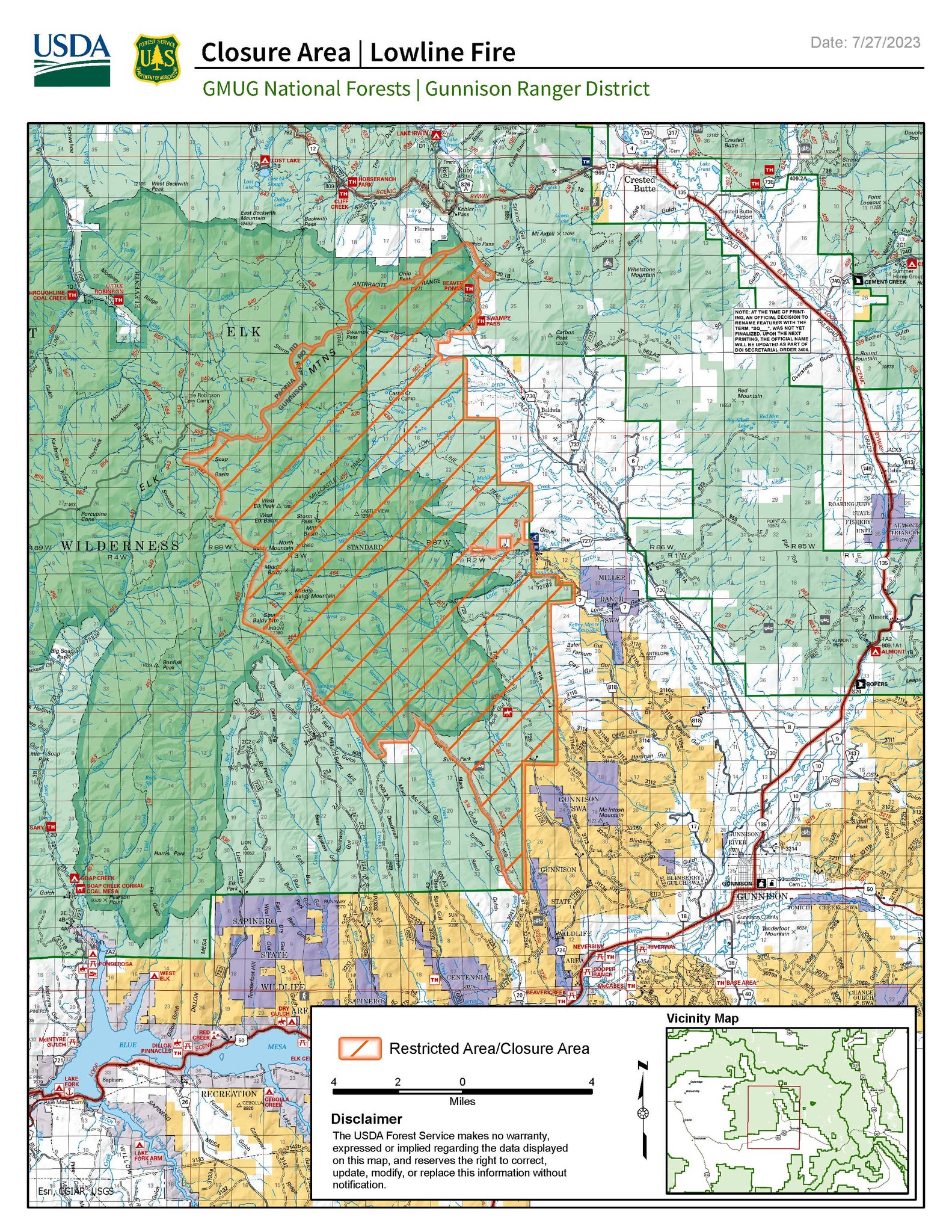 Lightning-sparked fire grows to more than 1000-acres in Colorado, forces closure at national forest