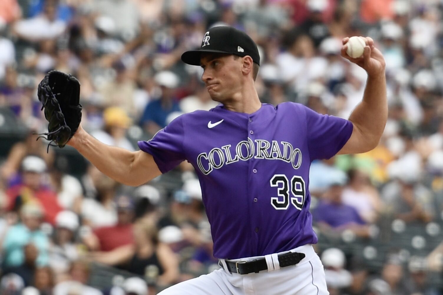 Rockies reliever Brent Suter throws against the Oakland Athletics on Saturday, July 30, 2023. (CarsonFieldcarson.field@gazette.comhttps://secure.gravatar.com/avatar/c524ef3d384945349bed78d70eb2d2cd?d=mm&r=g)