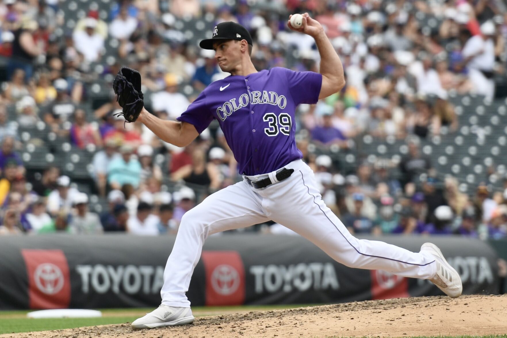 Rockies reliever Brent Suter throws against the Athletics on Sunday, July 30, 2023. (CarsonFieldcarson.field@gazette.comhttps://secure.gravatar.com/avatar/c524ef3d384945349bed78d70eb2d2cd?d=mm&r=g)