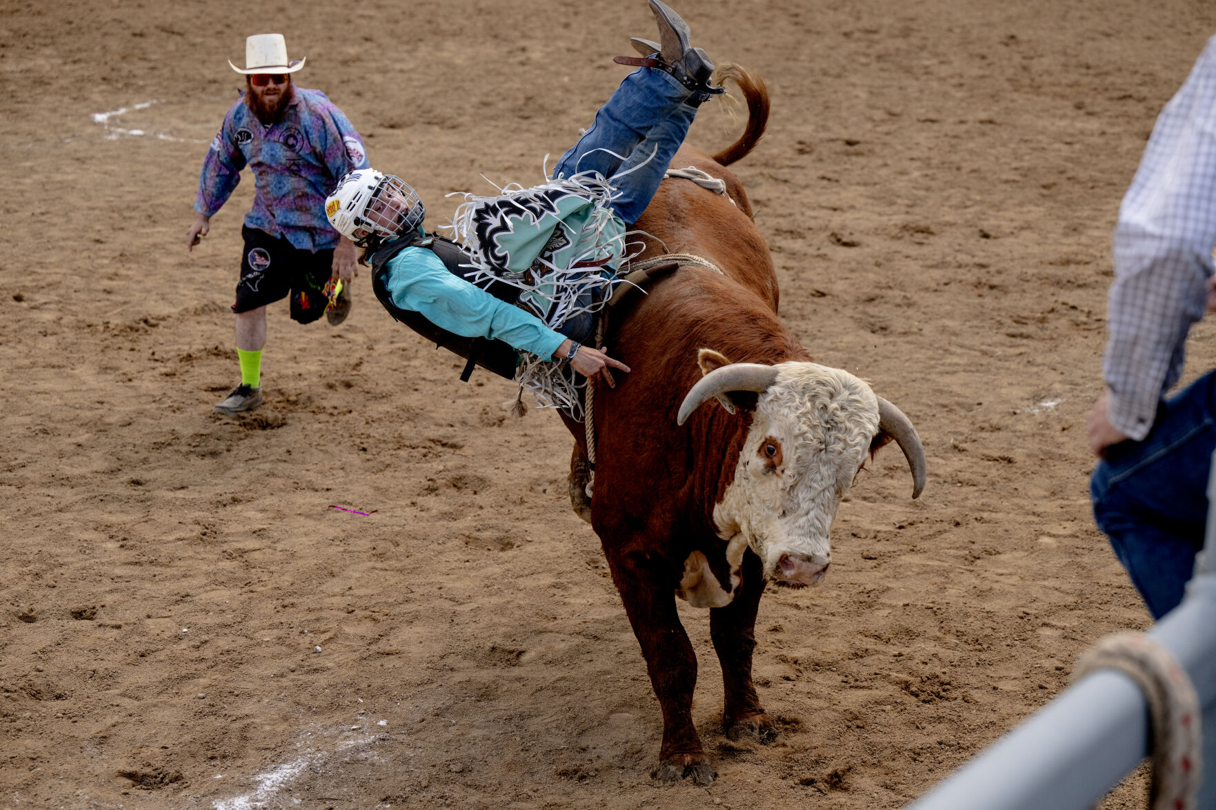 Scenes from the 40th Rocky Mountain Regional Rodeo held by the Colorado Gay Rodeo Association at the Arapahoe County Fairgrounds on Saturday, July 8, 2023. (Parker Seibold, The Gazette) (Parker Seibold)