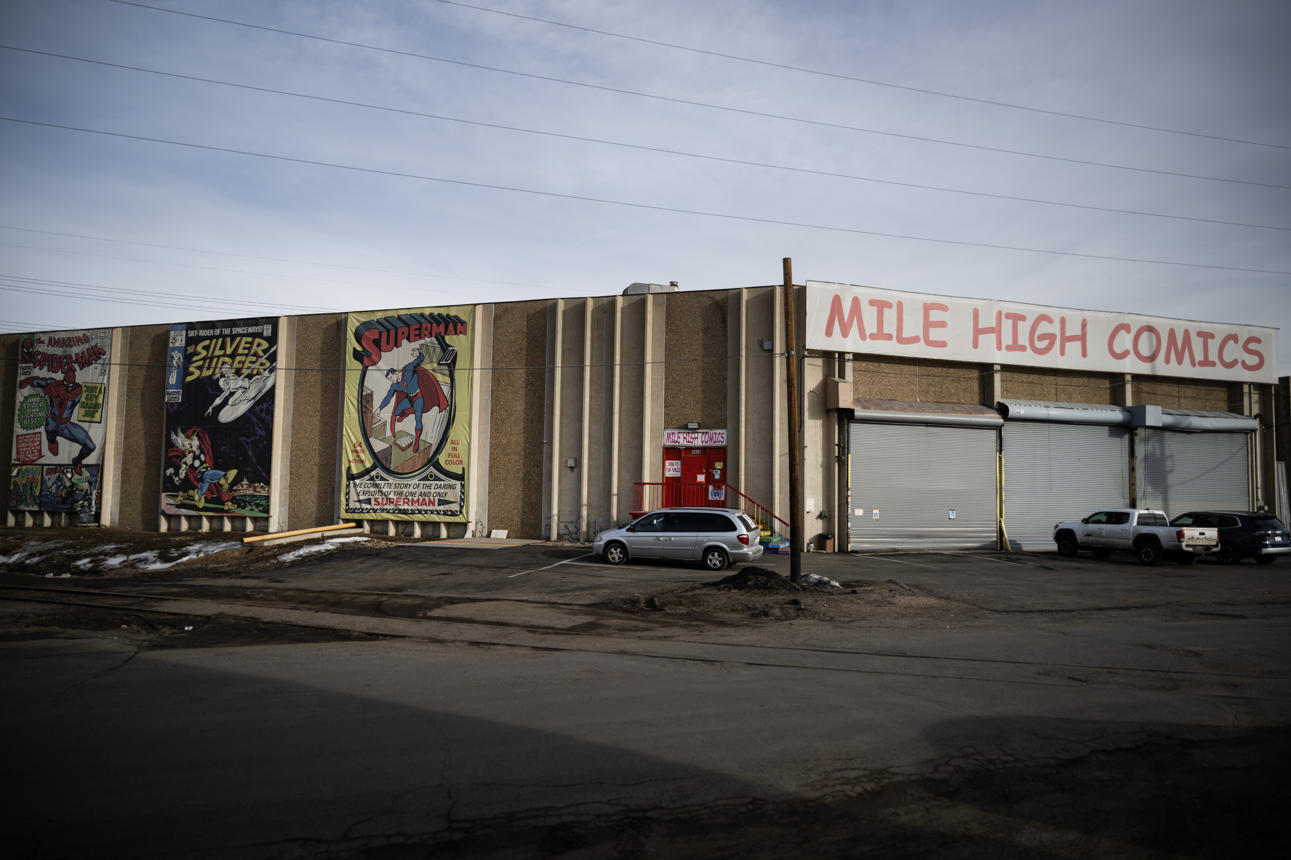 Massive vintage comic book covers decorate the outside of the Mile High Comics Jason Street Mega Store on Saturday, Feb. 11, 2023, in Denver, Colo. (Timothy Hurst/Denver Gazette) (TimHursttim.hurst@gazette.comhttps://secure.gravatar.com/avatar/aca82bd62b4ee425c598527cd6faa1b1?d=mm&r=g)