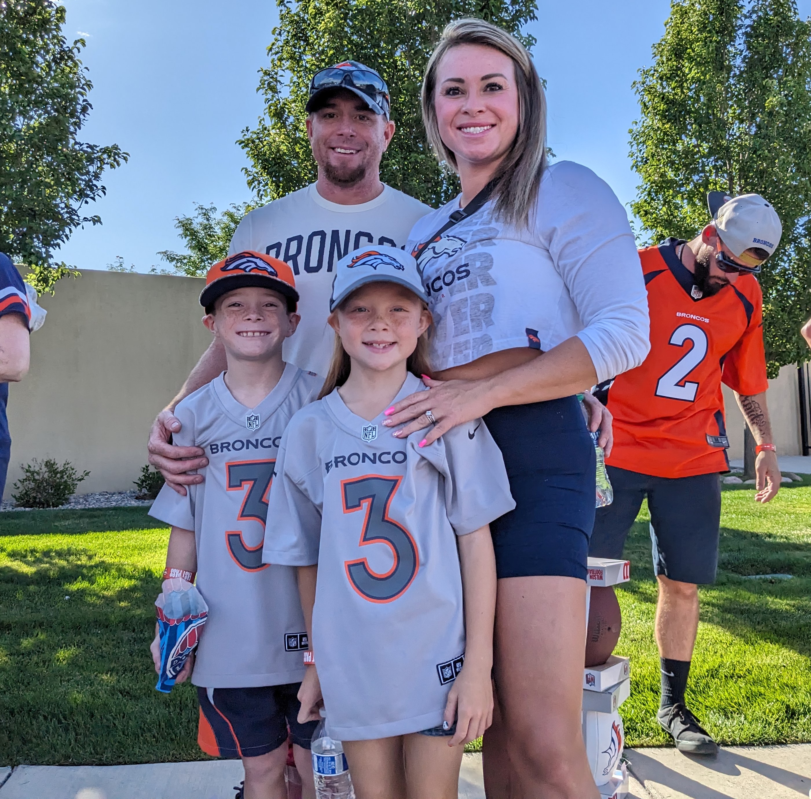 Jaelyn and Jaxon, front, and their parents, Josh and Jackie Fuller brought their children to the Broncos camp for the first time in Centennial on July 28, 2023. (SageKelleyJefferson County Reportersage.kelley@denvergazette.comhttps://denvergazette.com/content/tncms/avatars/e/5f/457/e5f45740-2717-11ee-85b2-ab80f2d36252.5b966c1d2ce4987987665d57c237eda4.png)