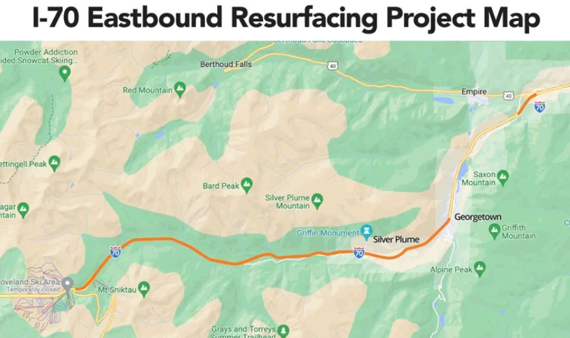 Eastbound I-70 resurfacing project begins, delays expected