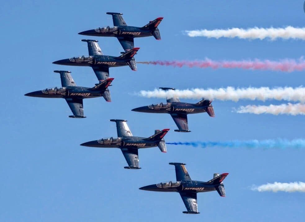 Scott Kartvedt now flies and trains pilots for United Airlines and performs with the Patriot Jet Team, the only civilian jet demonstration team in the country, and serves as president of the Blue Angels Foundation. Courtesy