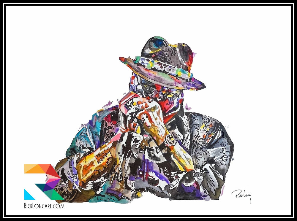Denver actor and artist Rick Long was inspired to paint Blues Traveler frontman John Popper after seeing him perform in Vail this summer. Popper then reached out to buy it. (Courtesy Rick Long)