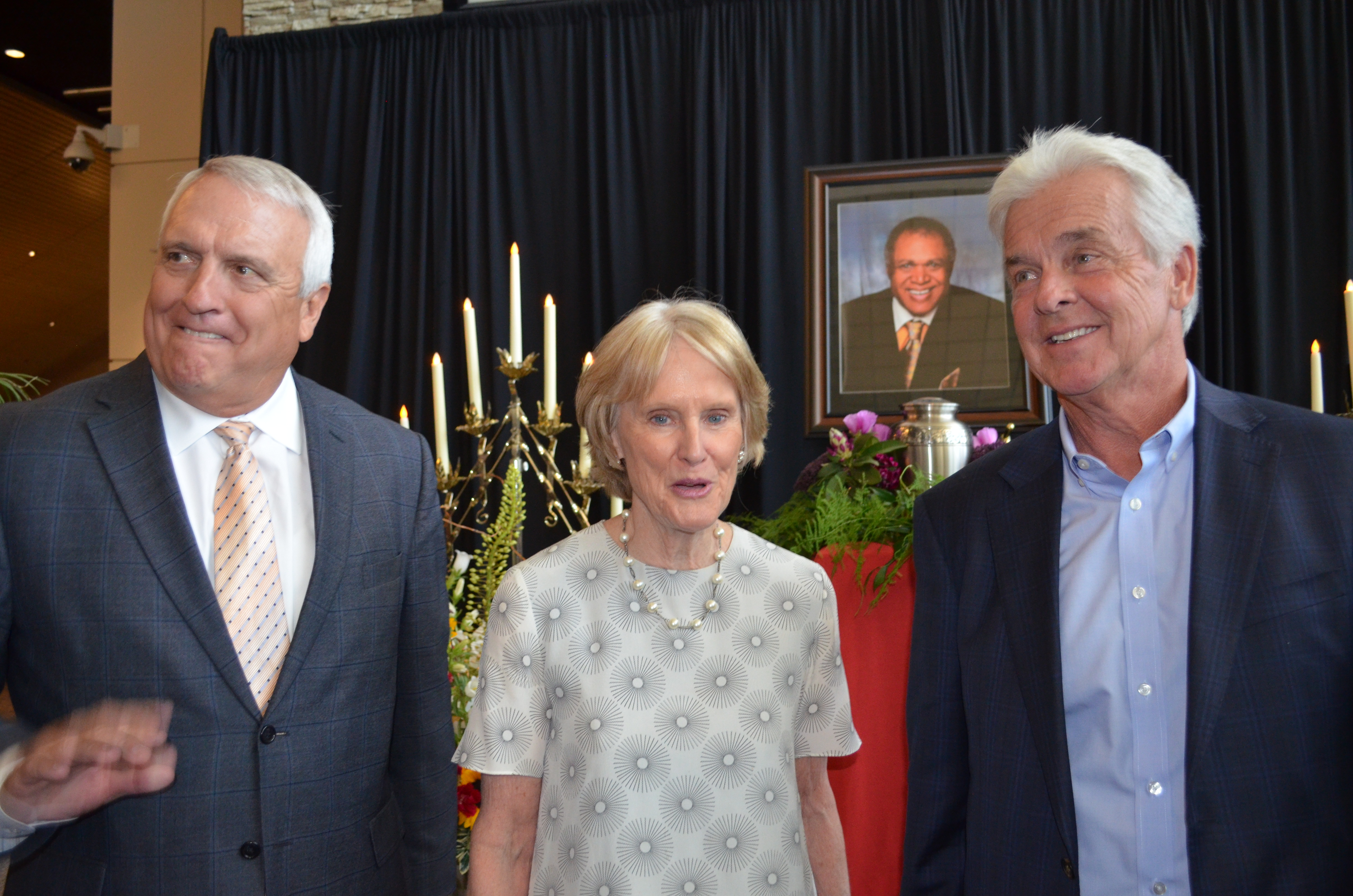 FILE PHOTO: Bill Ritter, left, Beth McCann and Mitch Morrissey attend a funeral to honor two of Denver's giants memorialized in separate services, Denver's first African American District Attorney, Norm Early, died May 5 at the age of 76, and Dusty Saunders, 90, longtime Rocky Mountain News journalist passed away May 29. (CarolMcKinleyDenver Enterprise Reportercarol.mckinley@gazette.comhttps://denvergazette.com/content/tncms/avatars/5/c3/a0f/5c3a0fbe-1007-11ec-9e18-b7f42cfa4b0f.9565a0ce58866e86bcf18260621c2a46.png)