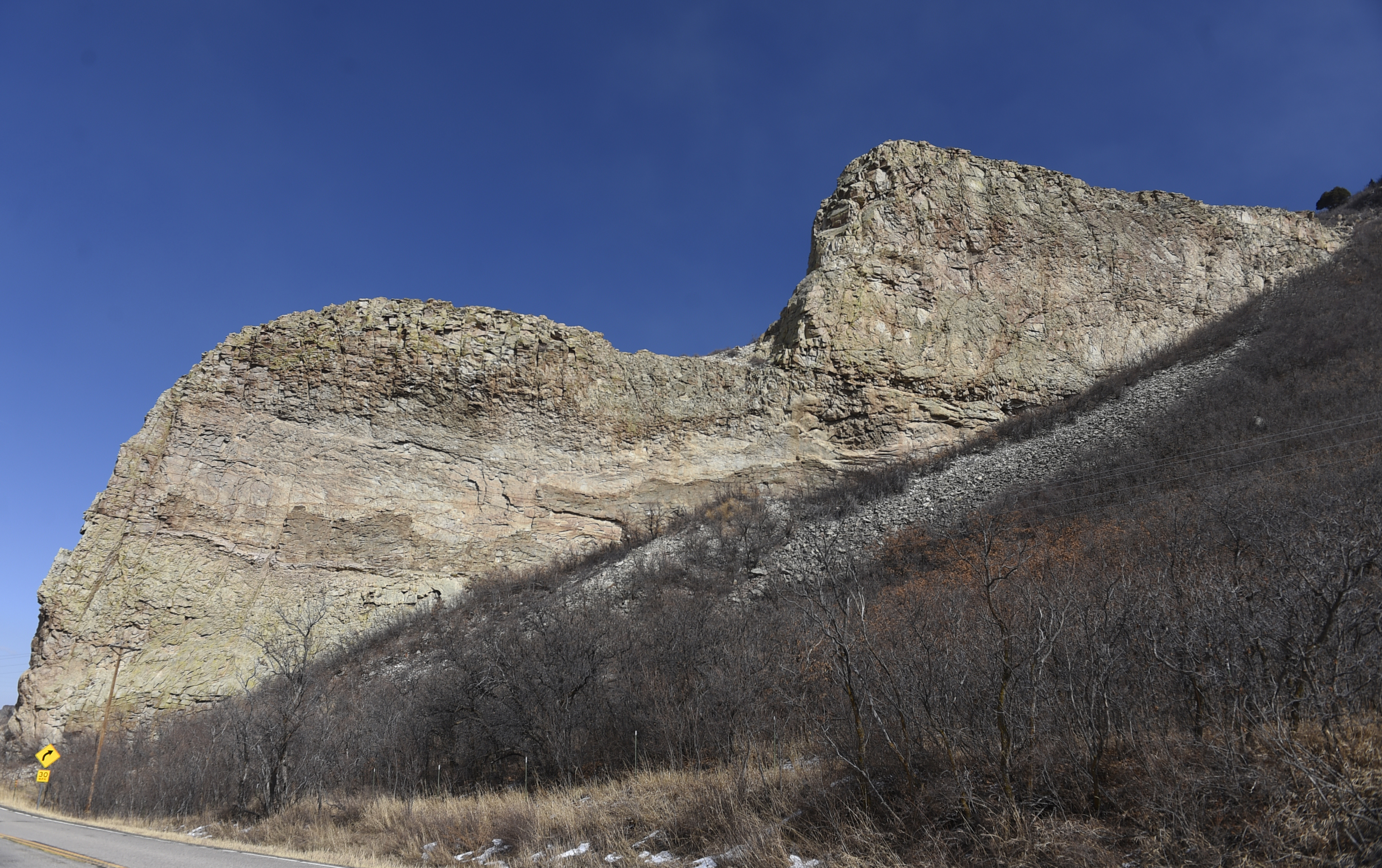 Devils Staircase, granodiorite porphyry Thursday, February 22, 2018 (Jerilee Bennett, The Gazette) (JERILEE BENNETT, THE GAZETTE)
