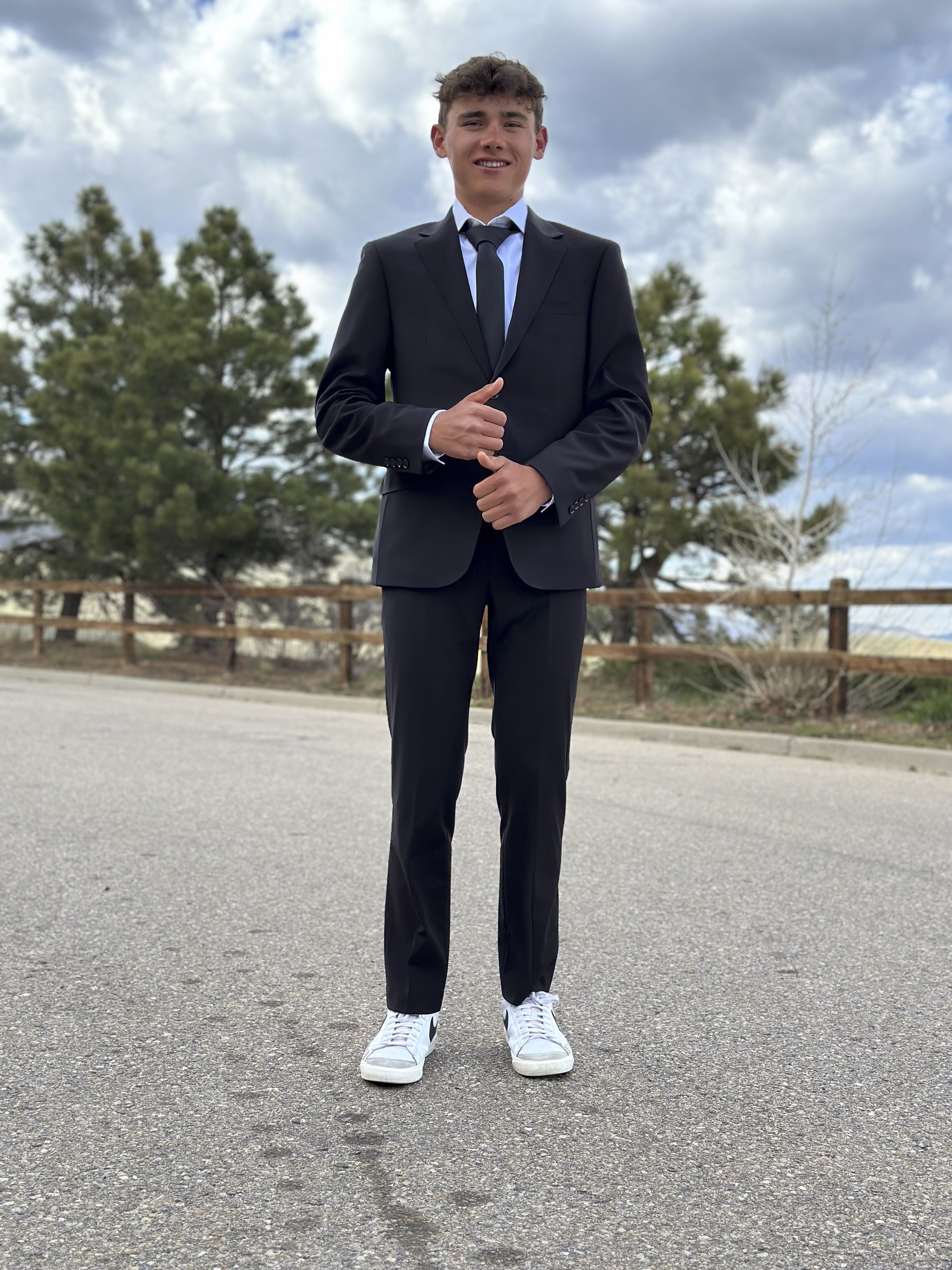 Magnus White in a suit. (Courtesy, White Family)