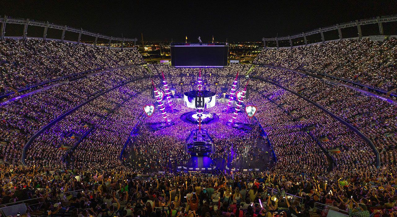 The view from the north of Empower Field at Mile High Stadium for the Ed Sheeran concert Aug. 19, 2023. (Courtesy Empower Field at Mile High Stadium)