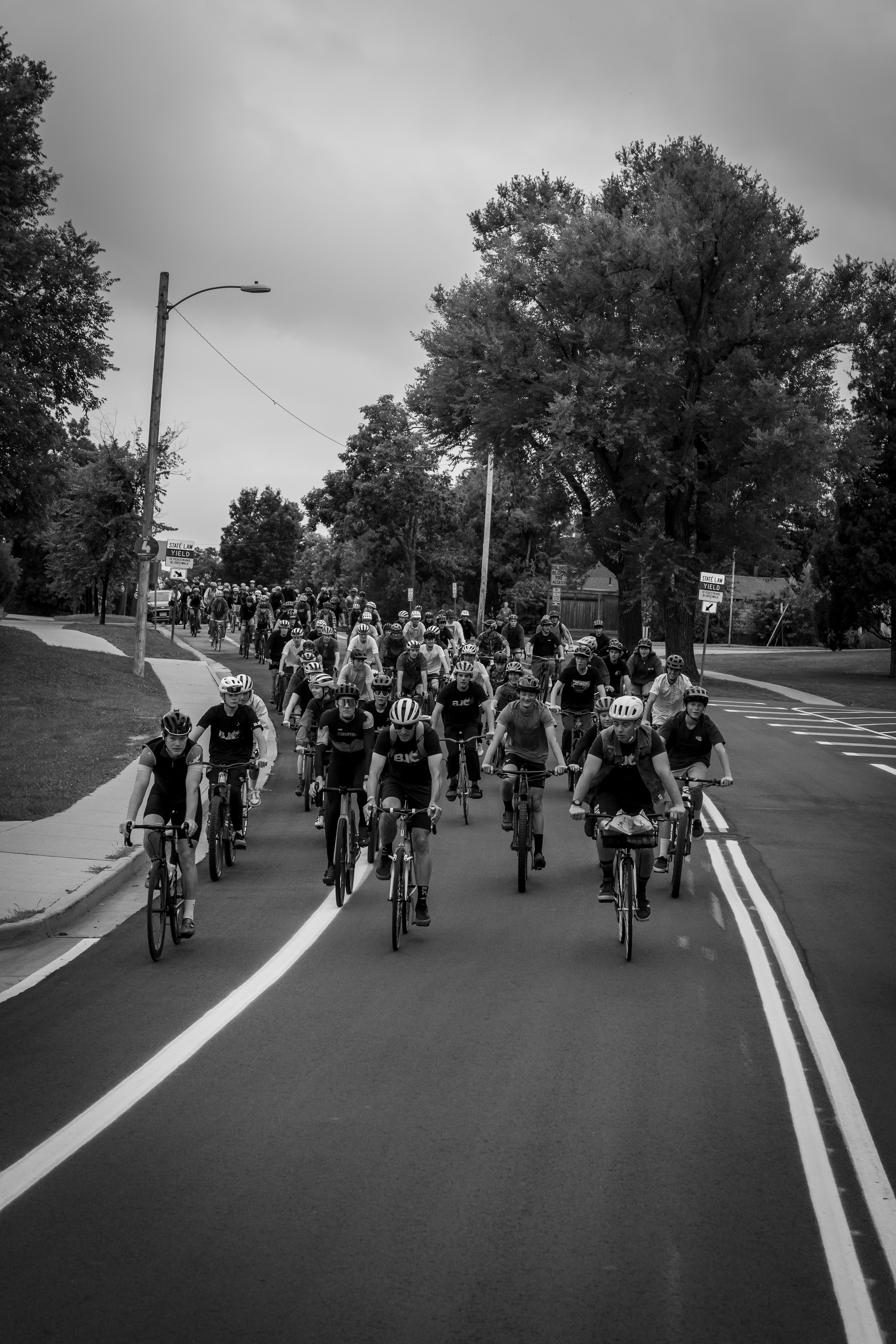 FILE PHOTO: Cyclists on a 2024 memorial bike ride to honor Magnus White, who was killed July 30, 2023, while training on Highway 119 outside of Boulder. (M.THURK Photography/Mike Thurk)