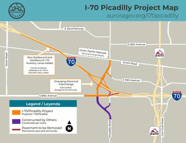 I-70 Picadilly Project Map