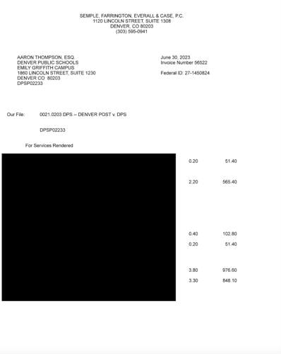 DPS legal invoice