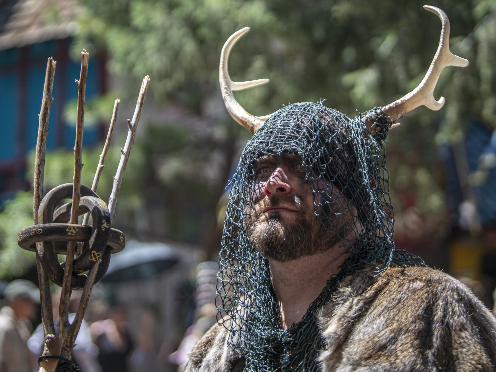 Attendees of the Colorado Renaissance Festival dress up as all kinds of people and creatures in Colorado Springs, Co., on Saturday, July 29, 2023. (Gabi Broekema)