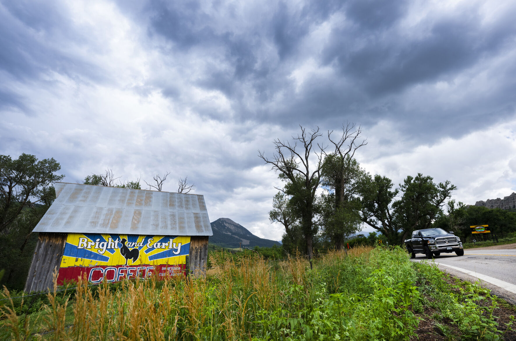A mural covers a barn on the edge of town outside Cuchara, Colo., Tuesday, Aug. 1, 2023. (Photos by Christian Murdock, The Gazette)