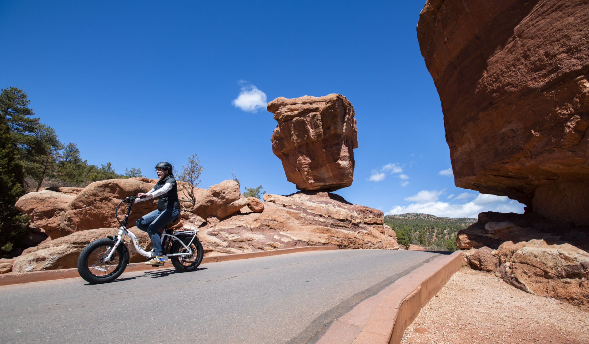 Girl Gone Mild: Stephanie rides an e-bike in Manitou