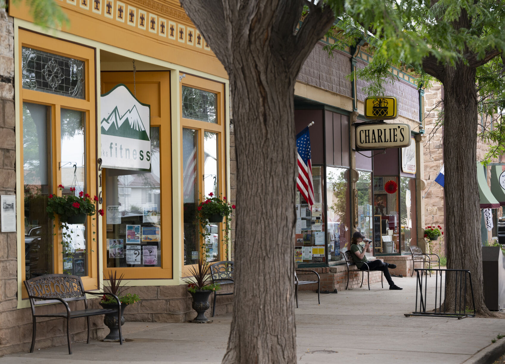 Leonard Peters takes a break from his job at Charlie’s Market in La Veta this month, Colo., Tuesday, Aug. 1, 2023. The market has been in business since 1937. (photos by Christian Murdock, The Gazette)