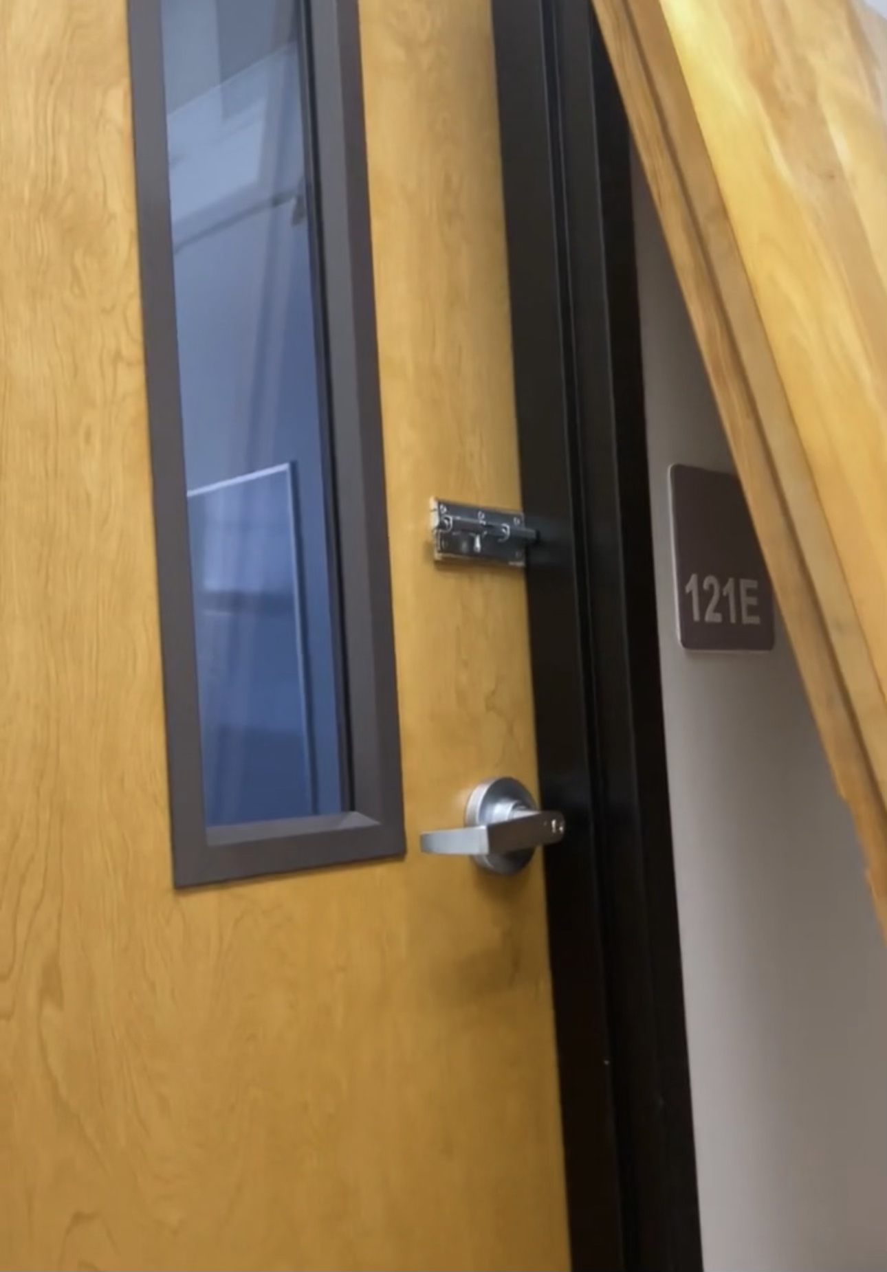 Photos shared to the Denver Gazette by DPS Vice President Auon'tai Anderson purport to show a room at McAuliffe International that had an “incarceration room” where students were locked inside. (Courtesy Auon'tai Anderson)